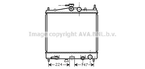 AVA QUALITY COOLING Радиатор, охлаждение двигателя DN2211